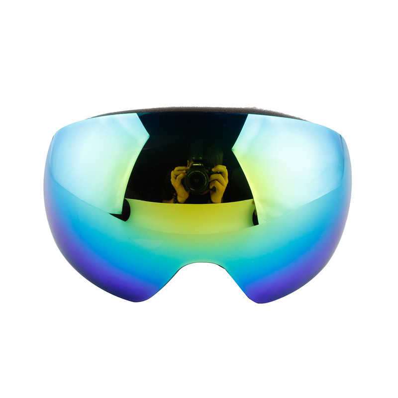 Youth Mirrored Ski Goggles , Reflective Snow Goggles With FDA FCC ...